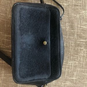 Madewell Black leather Camera Bag